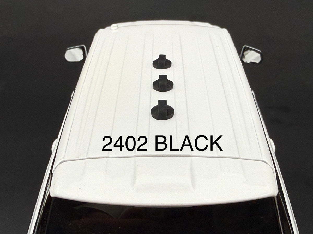 3 Pack 1/24 25 Scale Model Panorama Dome MiMo WiFi GPS Pancake Antenna 2402BLACK1