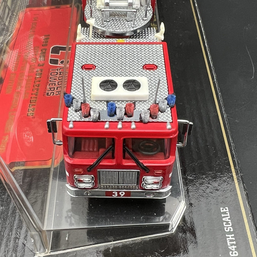 3 Pack 1/64 Blue Red Split Vector Lightbar Fire Truck Engine Police Code 34
