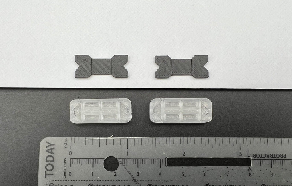2 Pack 1/24 25 Mini Whelen Edge Lightbar Gray Top Cover Police Sheriff Fire2