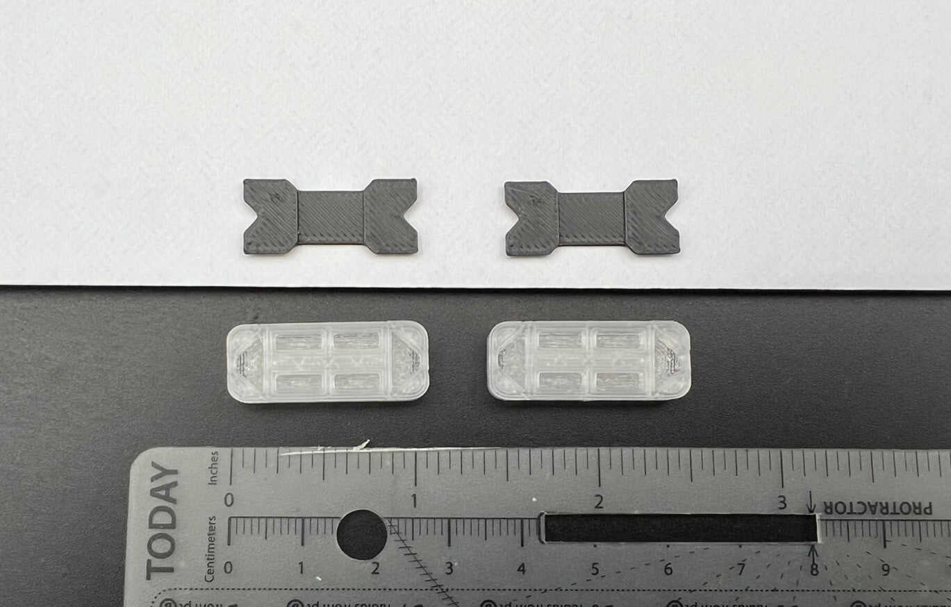 2 Pack 1/24 25 Mini Whelen Edge Lightbar Gray Top Cover Police Sheriff Fire2
