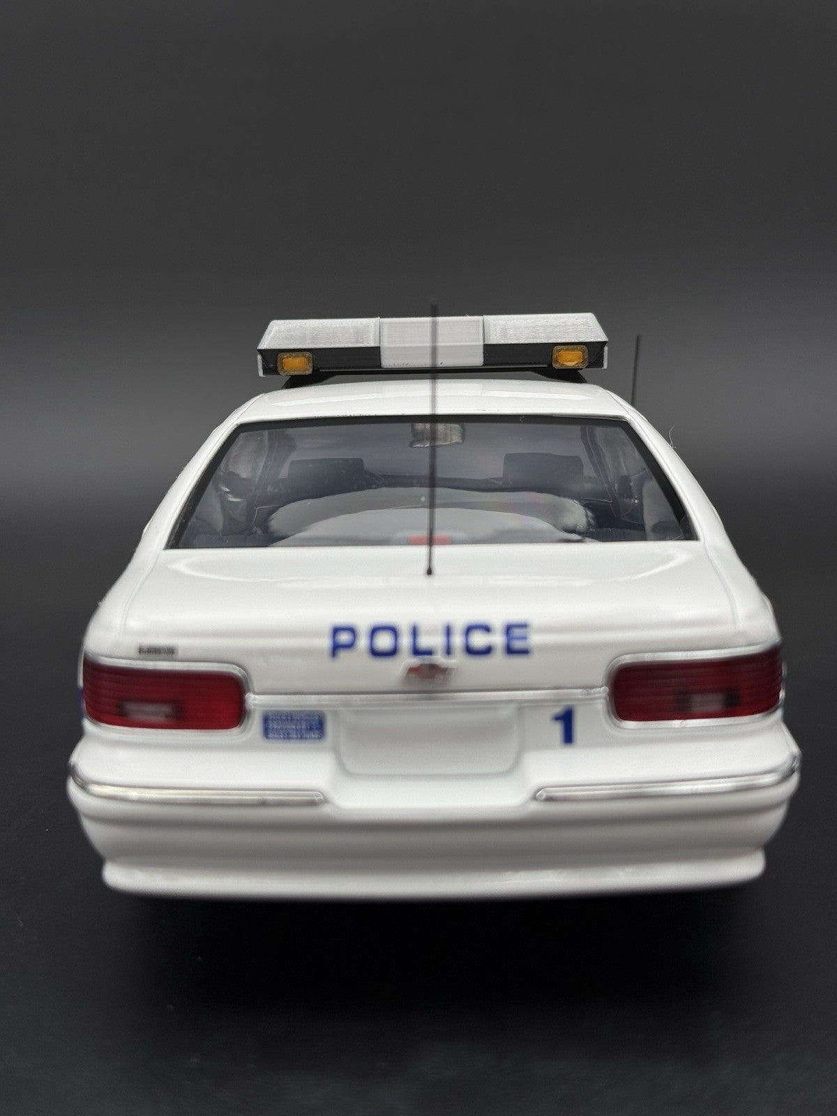 1/18 Scale Model Clear Chrome Lectric Lites Ranger LL300 Lightbar Police 1872C11