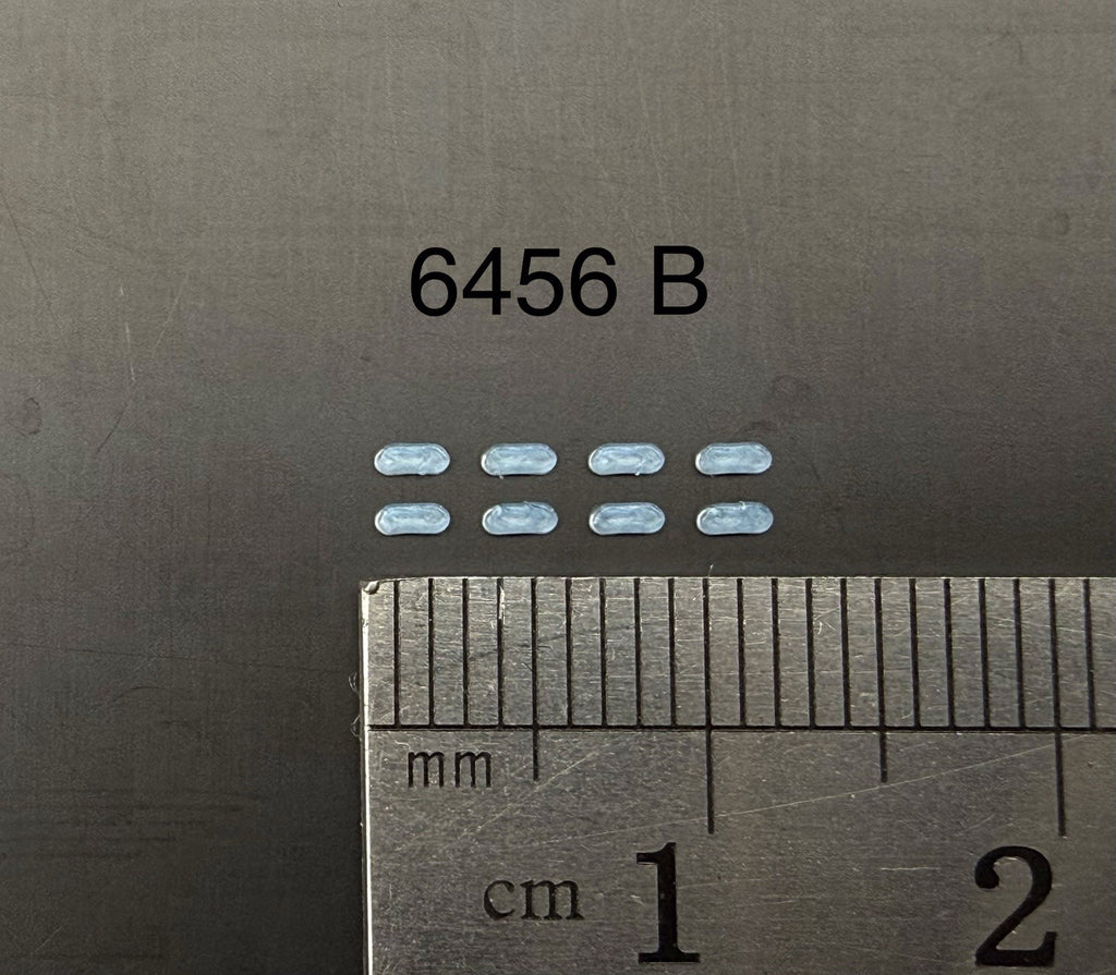 8 Pack 1/64 Scale Blue Grille Light Pod License Plate Police 6456B6