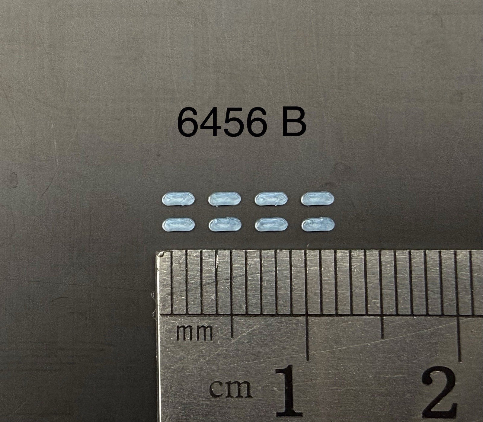 8 Pack 1/64 Scale Blue Grille Light Pod License Plate Police 6456B6