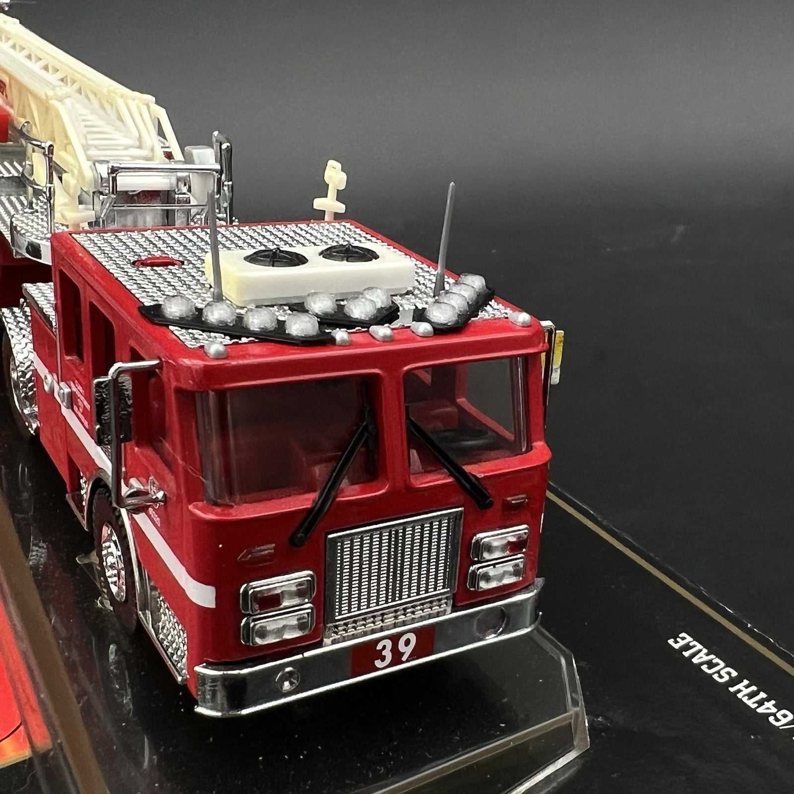 3 Pack 1/64 Clear Split Vision SLR Lightbar Fire Truck Ladder Code 3 Kitbash9