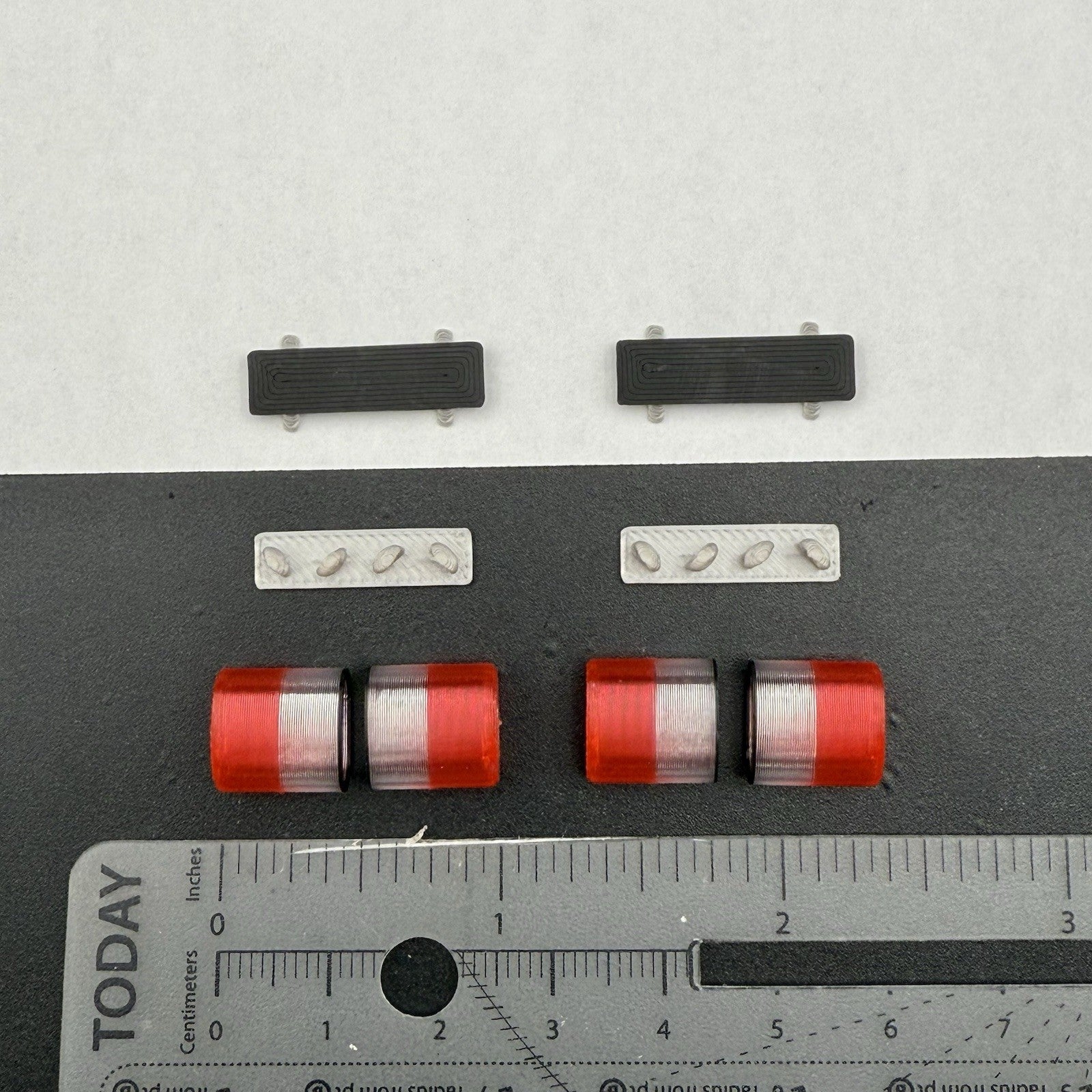 2 PACK 1/24 1/25 LED Ready Mini AeroDynic Lightbar Clear Red Fire EMS Ambulance1