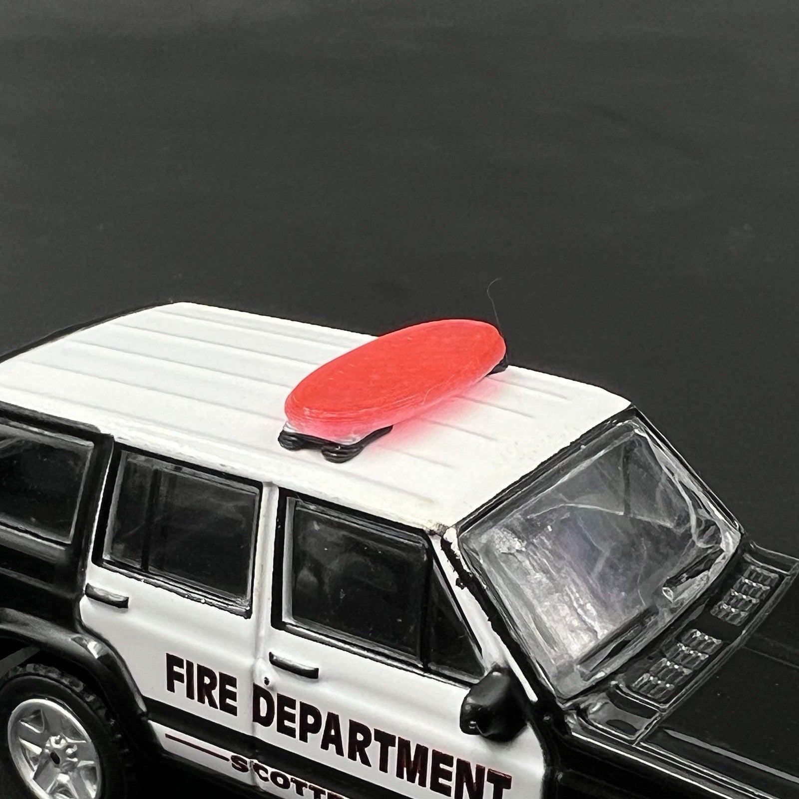 2 Pack 1/64 Red Federal Signal Arjent Lightbar Greenlight Fire EMS Ambulance SUV1