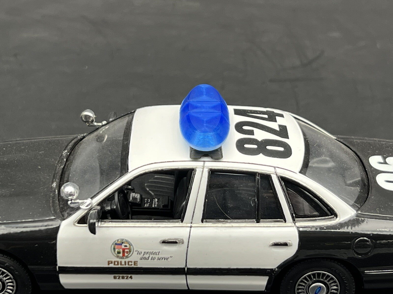 1/24 25 Blue Federal Signal Vista Lightbar Kentucky Mass State Police Sheriff10