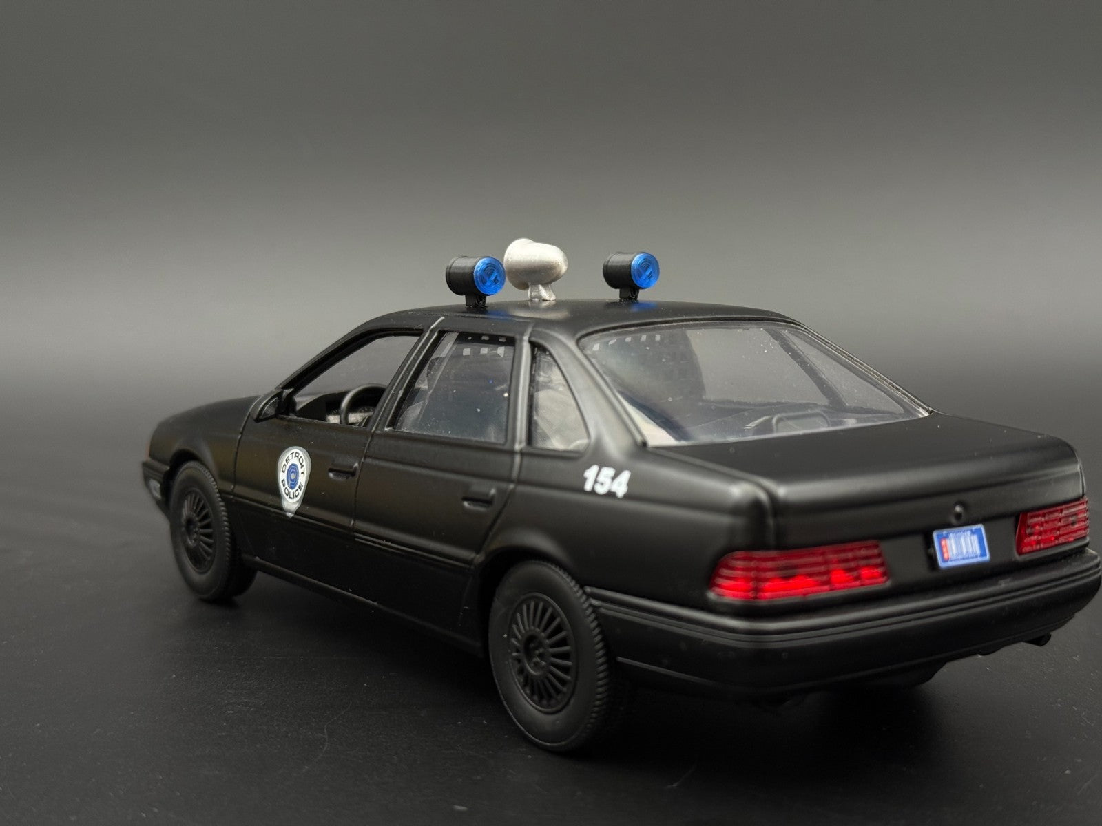 1/24 1/25 Scale Model Blue Can Lights Siren Police 2434B11