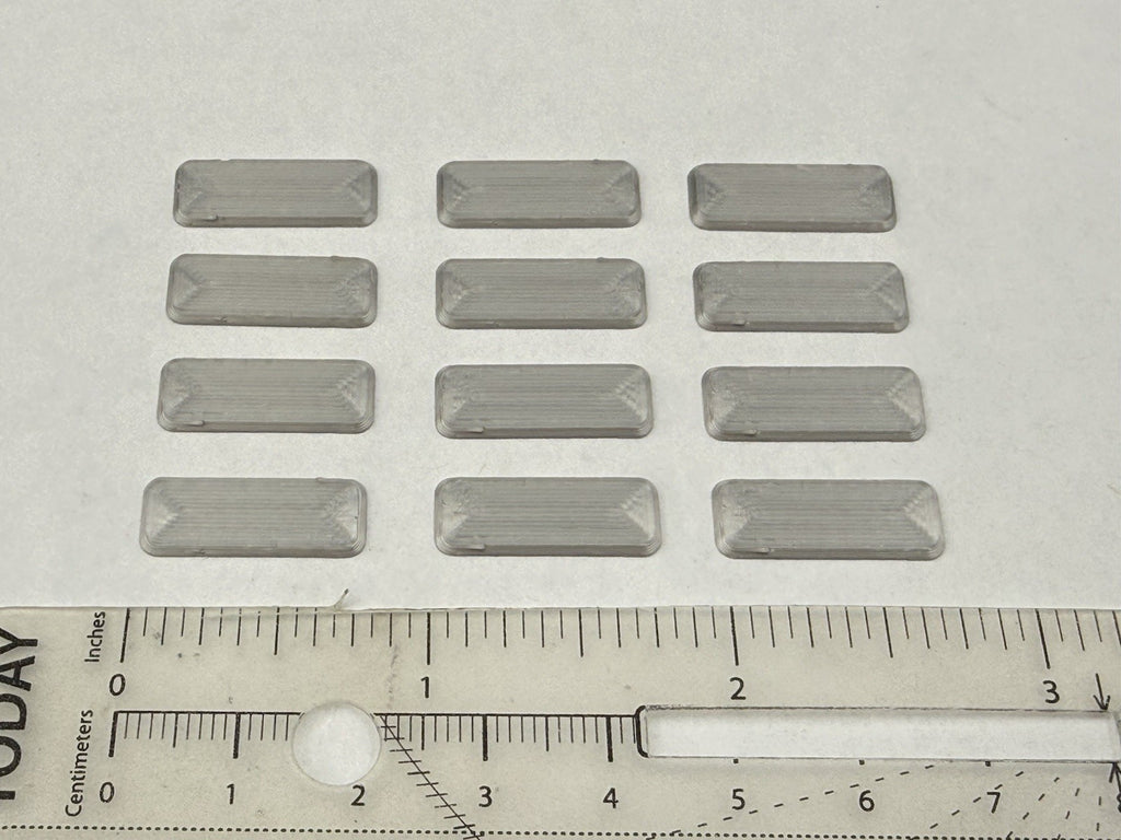 12 Pack 1/24 25 Rectangular Scene Lights For Fire Trucks Ambulances1