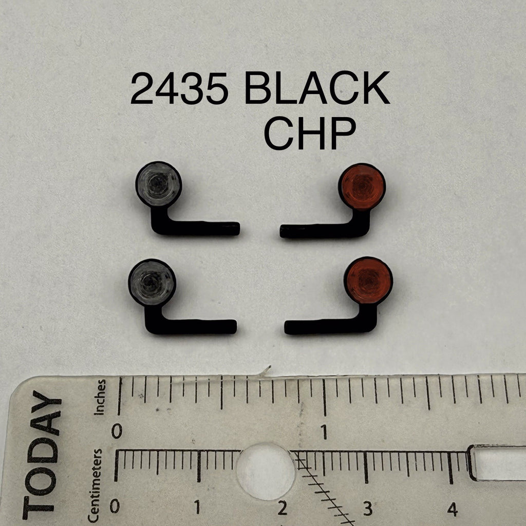 4 Pack 1/24 25 Scale Model Black Red Spotlight LED Compatible 2435 Black CHP0