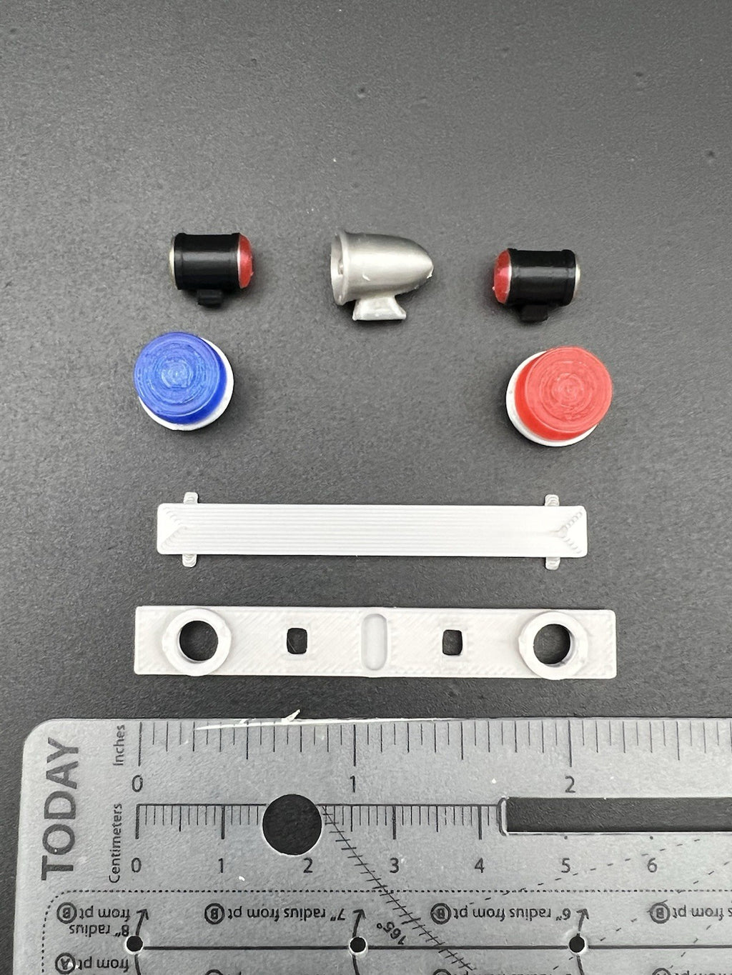 1/24 1/25 Blue Red Mars Skybolt Beacon Lightbar Siren Speaker Police Sheriff1