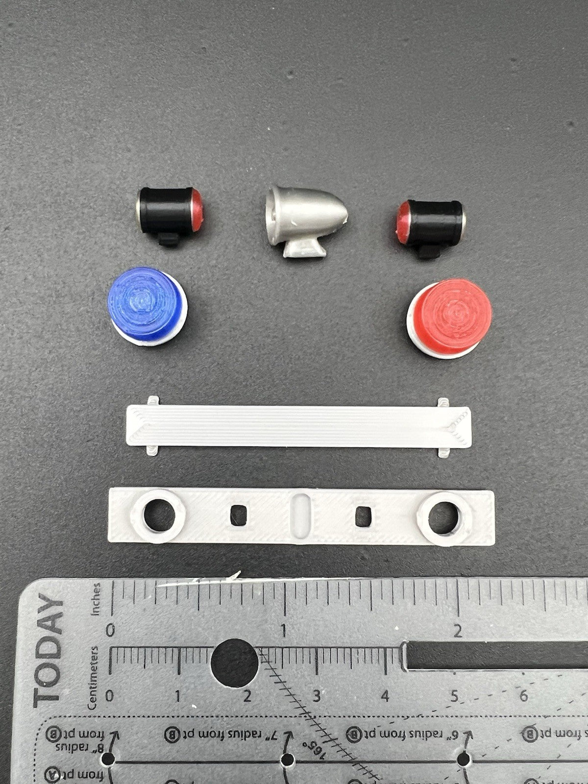 1/24 1/25 Blue Red Mars Skybolt Beacon Lightbar Siren Speaker Police Sheriff1