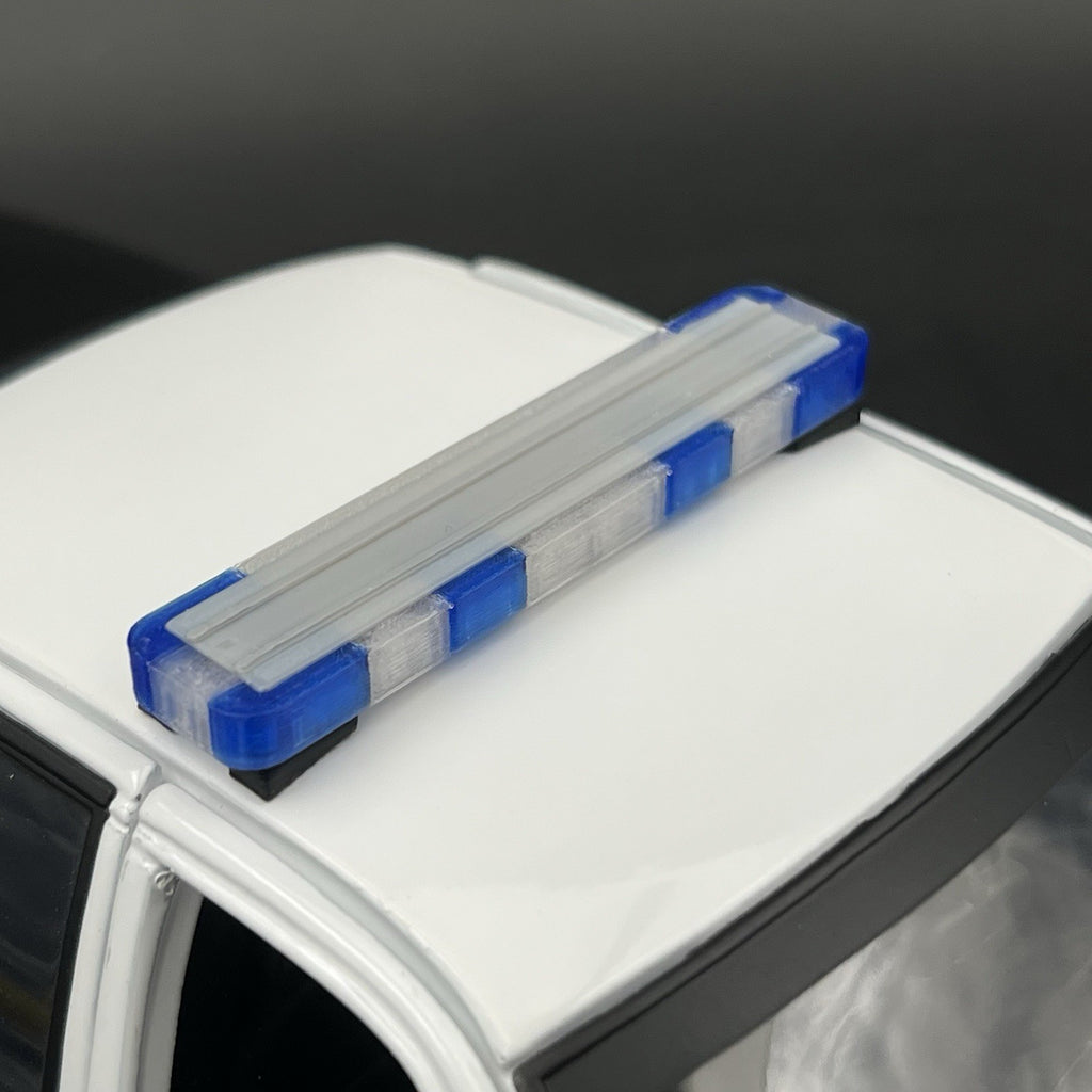 1/18 LED Ready Whelen Edge Maui Hawaii Honolulu Police Lightbar Blue Clear7