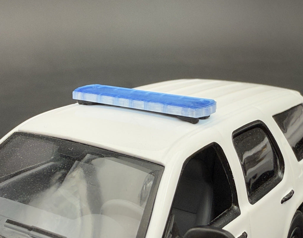 2 Pack 1/43 SUV Length Blue Code 3 X2100 Lightbar Greenlight Chicago Police7
