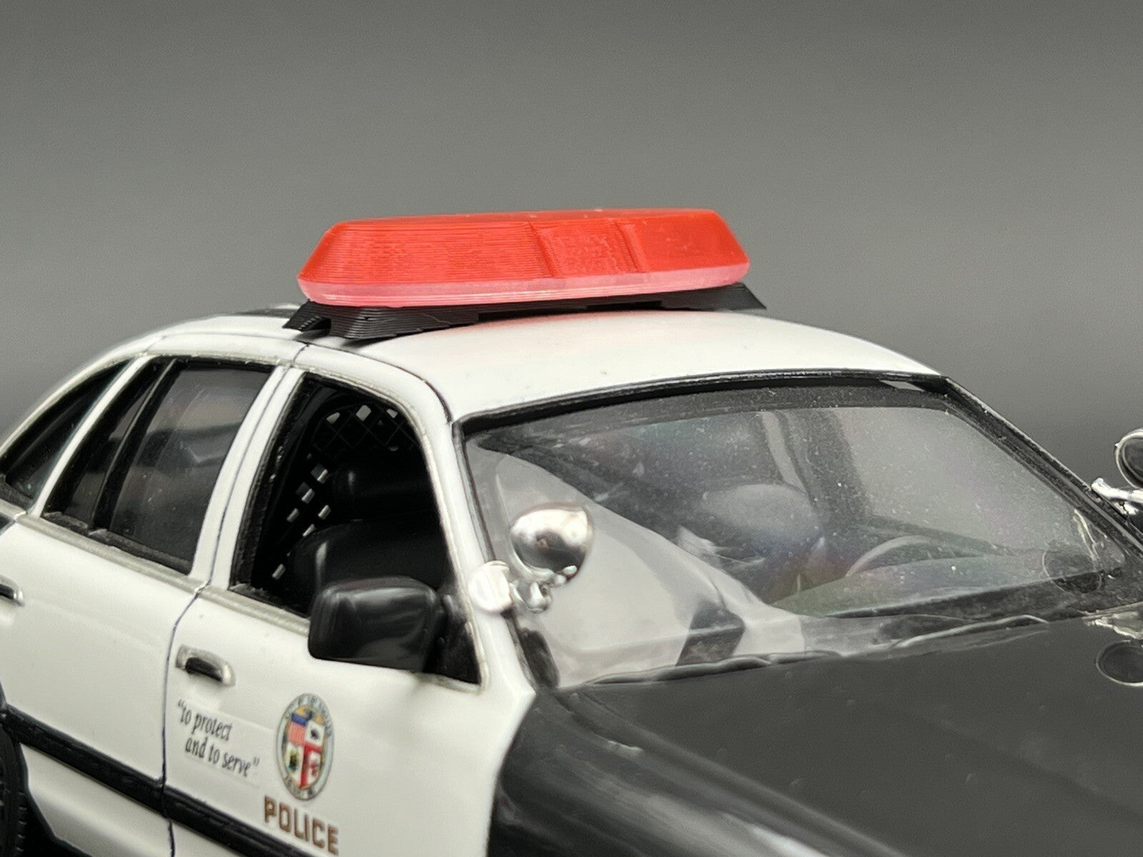 1/24 25 Red Federal Signal Vista Lightbar Fire State Police Trooper Sheriff EMS7