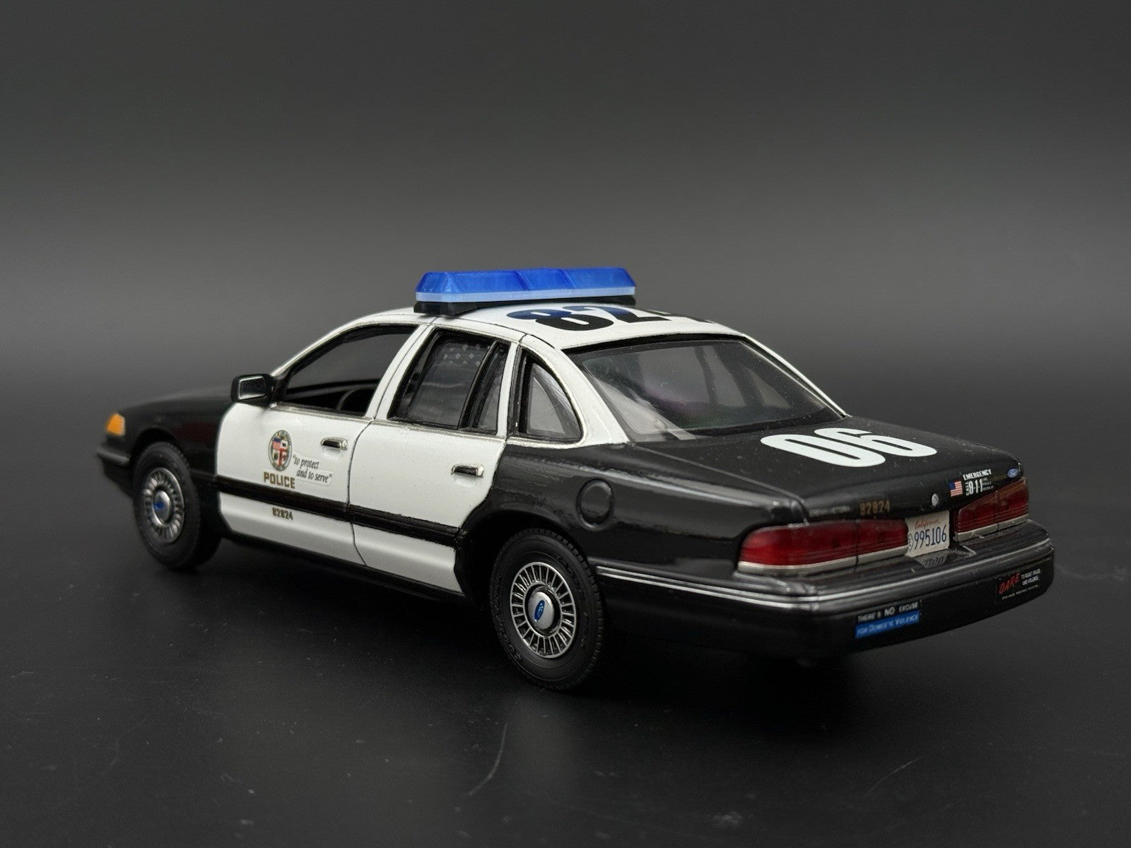 1/24 25 Scale Model Blue Code 3 Excalibur Lightbar Police 2415B9