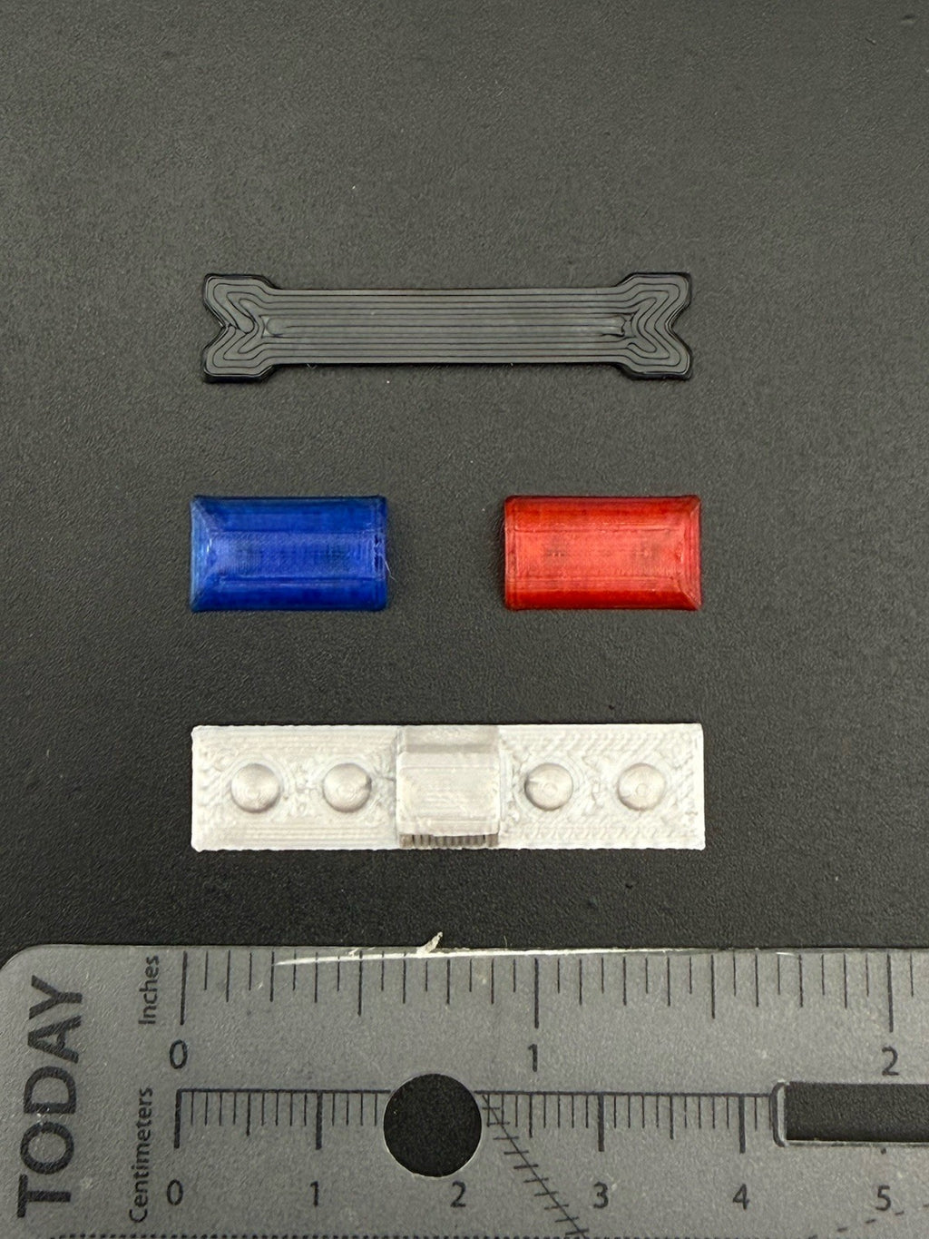 1/32 Blue Red Chrome Code 3 LP6000 Lightbar Police Fire 3207ChromeBR1