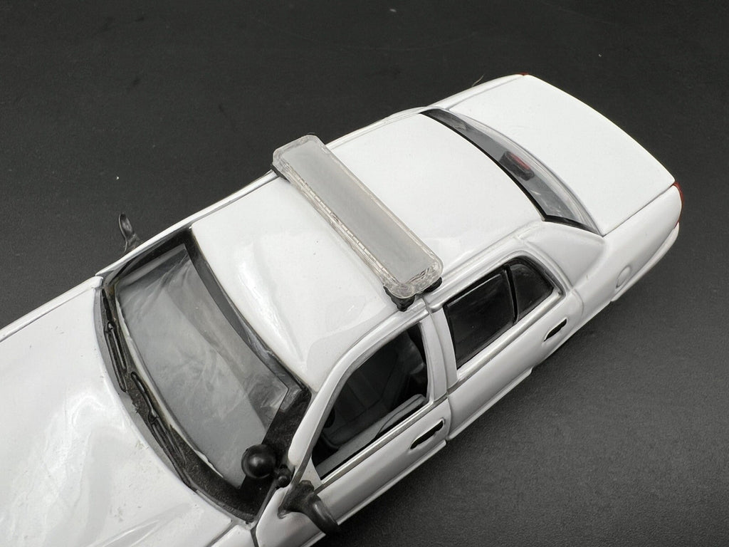 2 Pack 1/43 Sedan Length Whelen LED Gray Top Lightbar O Scale Police Sheriff3