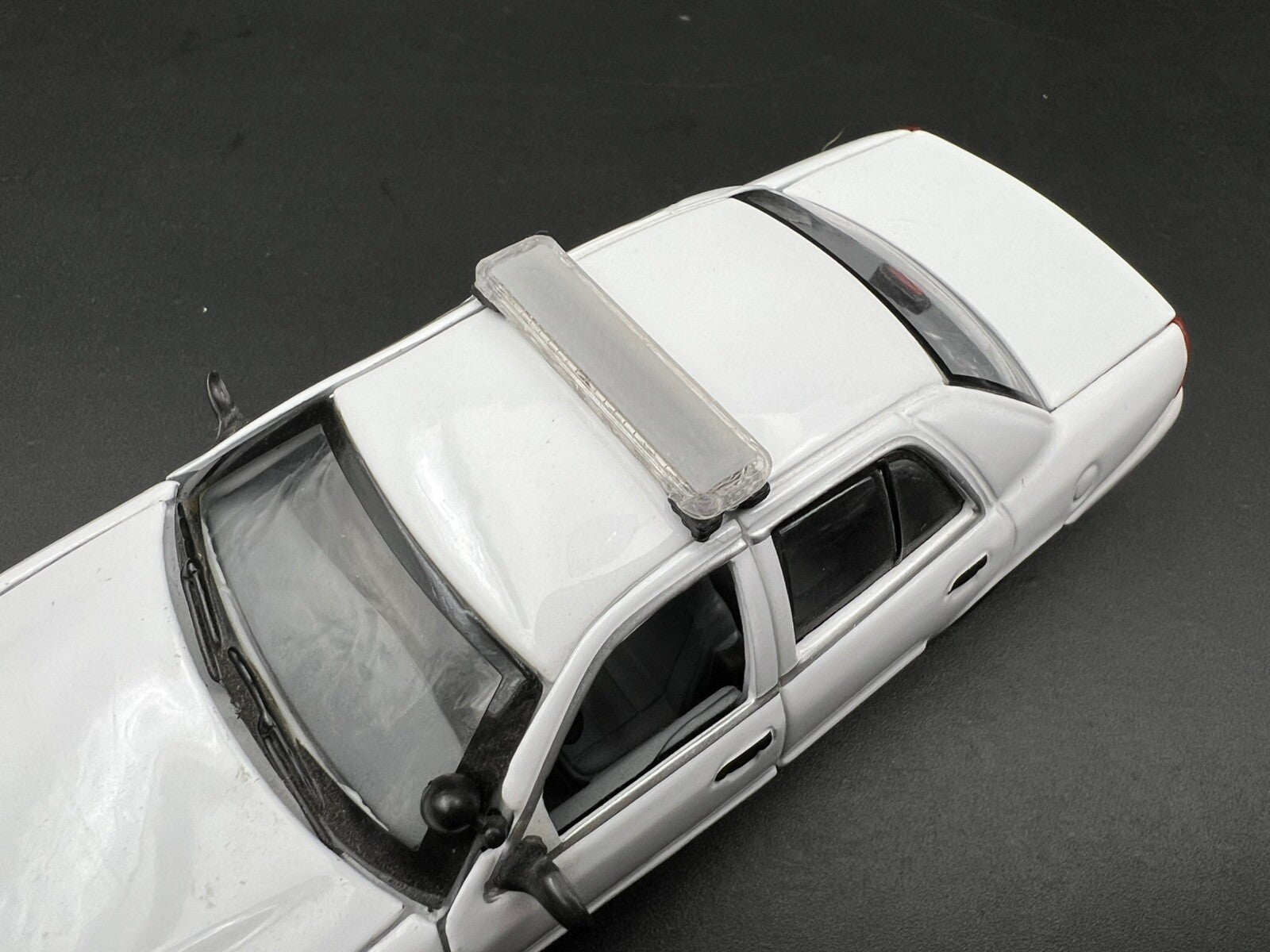 2 Pack 1/43 Sedan Length Whelen LED Gray Top Lightbar O Scale Police Sheriff3