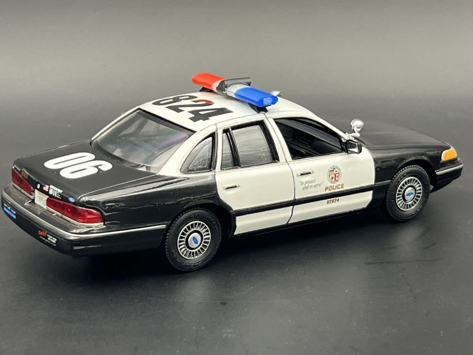 1/24 25 LED Ready Jetsonic Lightbar Blue Clear Red Sheriff Highway Patrol Police9