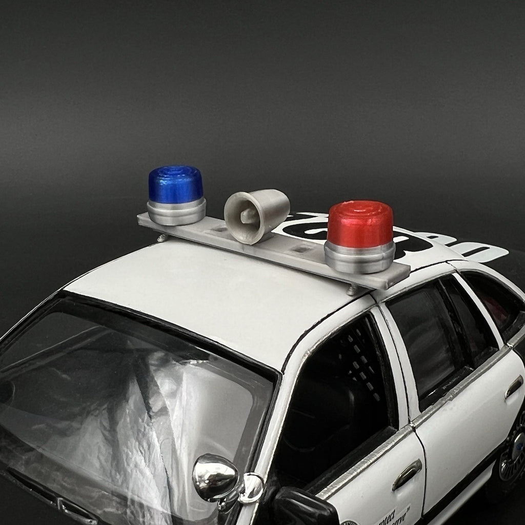 1/24 1/25 Blue Red Mars Skybolt Beacon Lightbar Siren Speaker Police Sheriff9