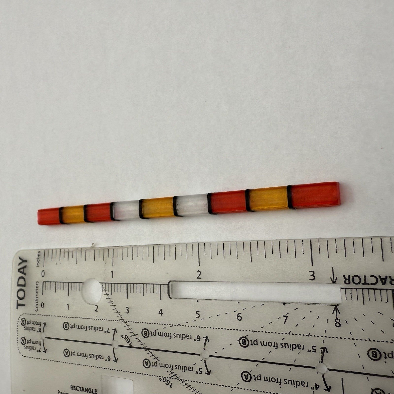 1/43 Scale Model Red Amber Clear Whelen 4500 Box Ambulance Light Fire 4345RCA4