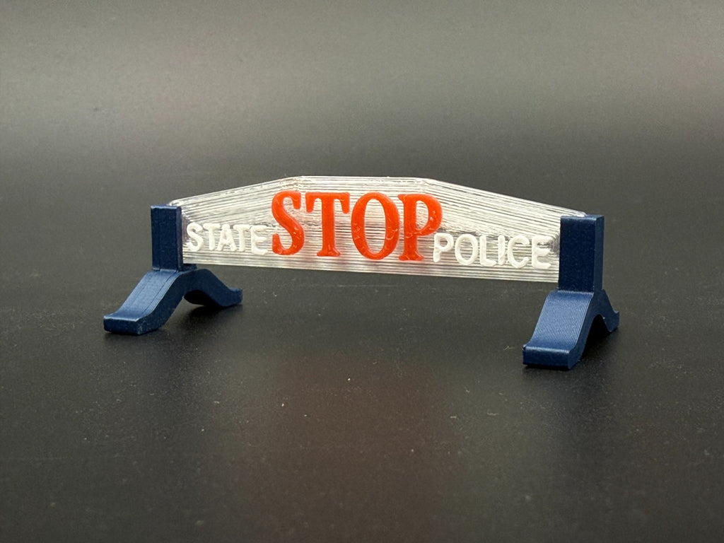 1/10 12 Scale Model Michigan State Police Hood Stop Sign 1005C5