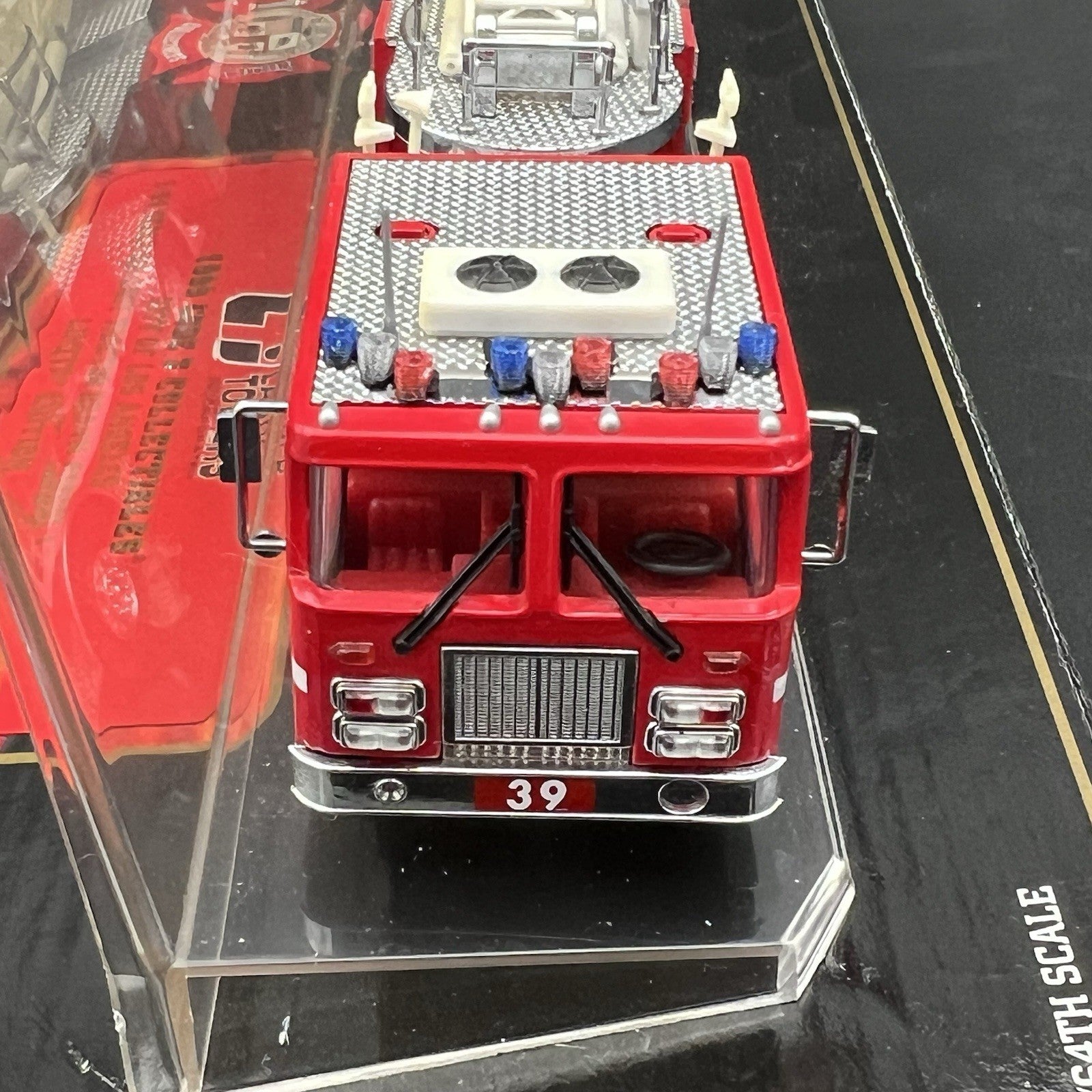 3 Pack 1/64 Blue Red Split Vector Lightbar Fire Truck Engine Police Code 35