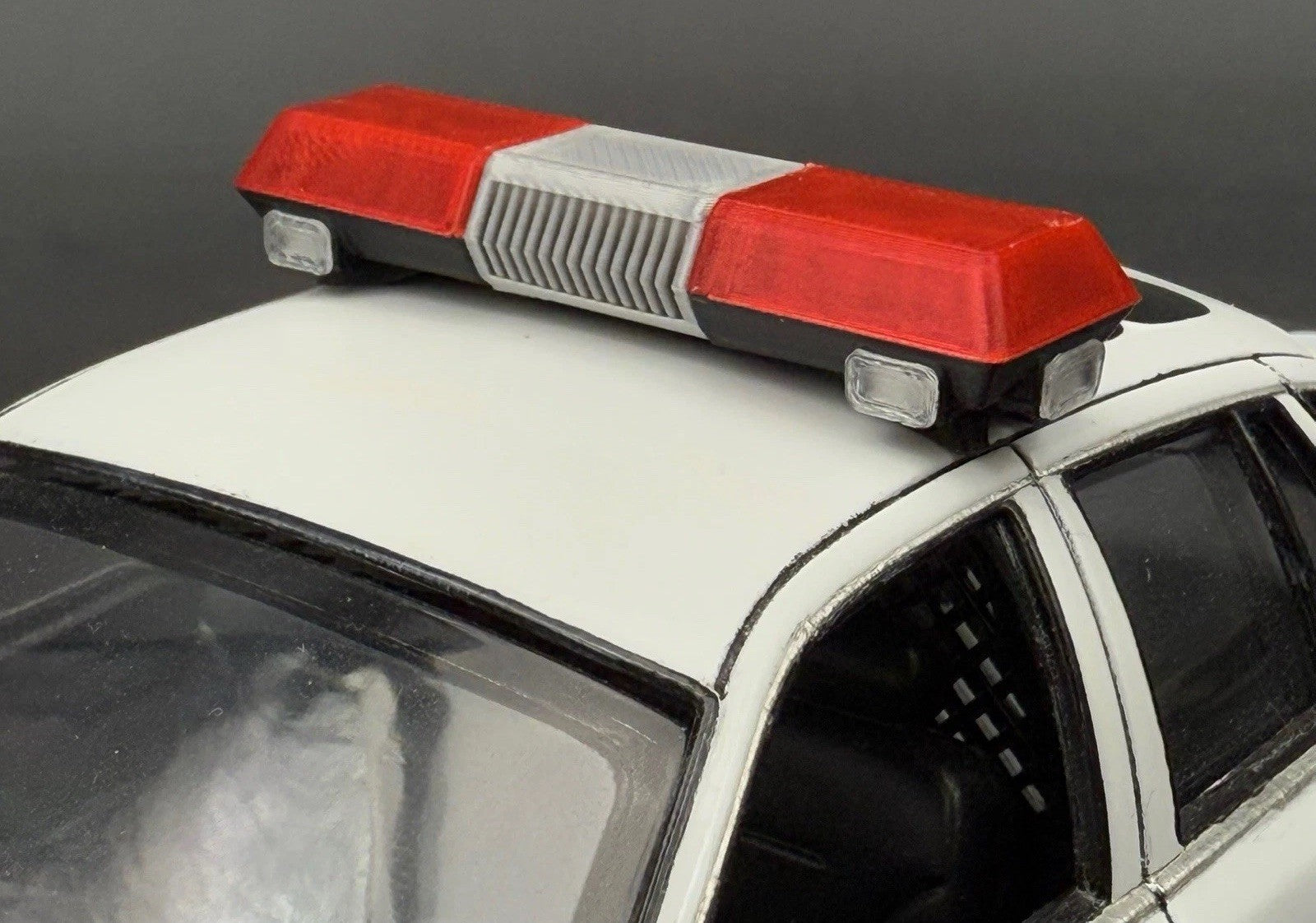 1/18 Scale Red Chrome Streethawk Lightbar New York Police Sheriff Fire0