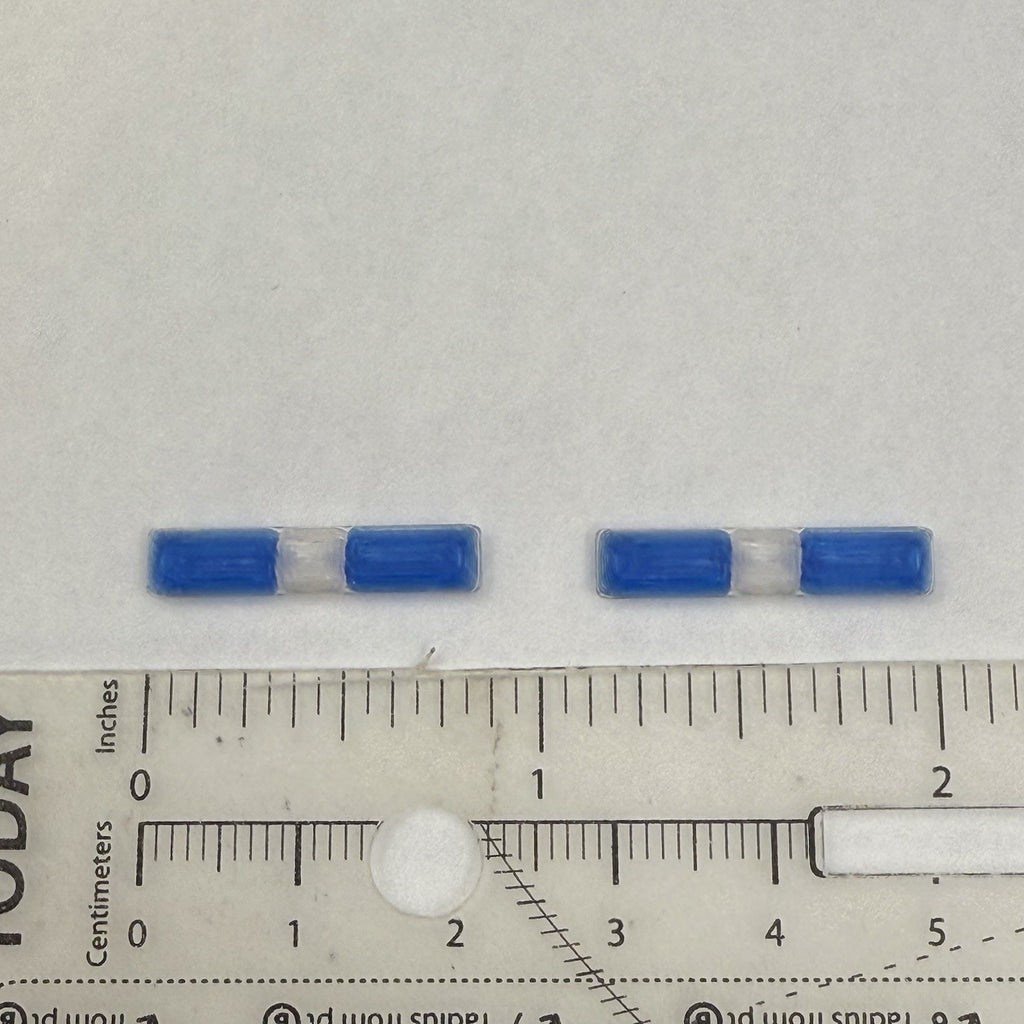 2 Pack 1/64 Code 3 LP6000 Clear + Blue Lightbar Greenlight Police Fire SUV3