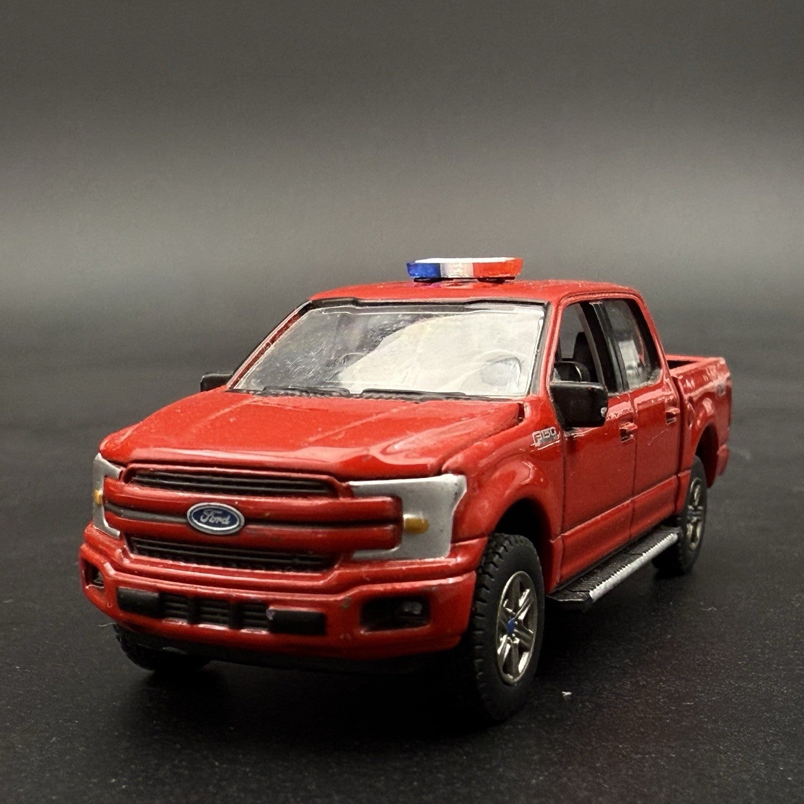 2 Pack 1/64 Mini Whelen Edge Blue Clear Red Lightbar Gray Top Police Fire EMS11