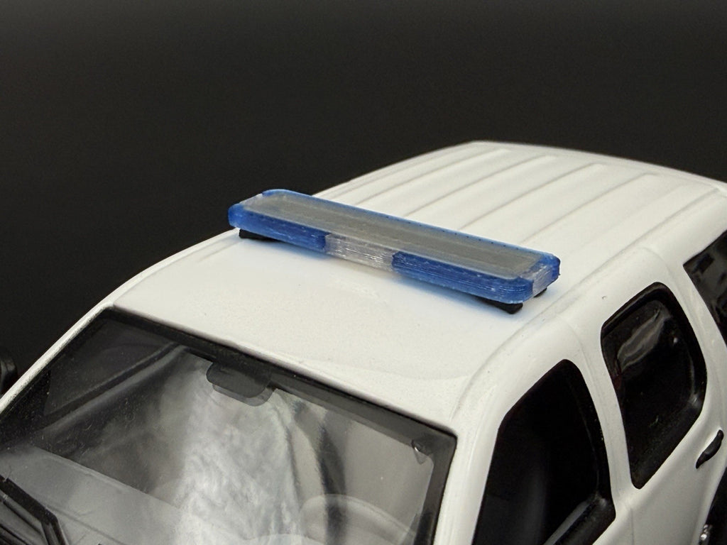 2 PACK 1/43 O Scale Model Whelen Liberty Blue Police Lightbar 4301 B17