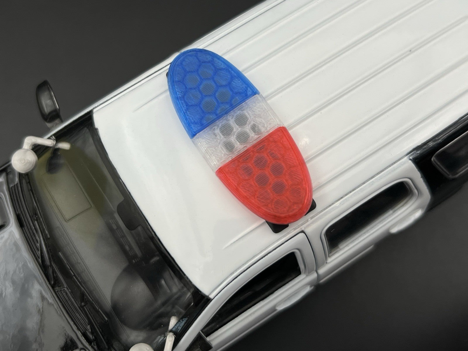 1/24 25 LED Ready Blue Red Federal Signal Arjent Lightbar Police Sheriff SUV14