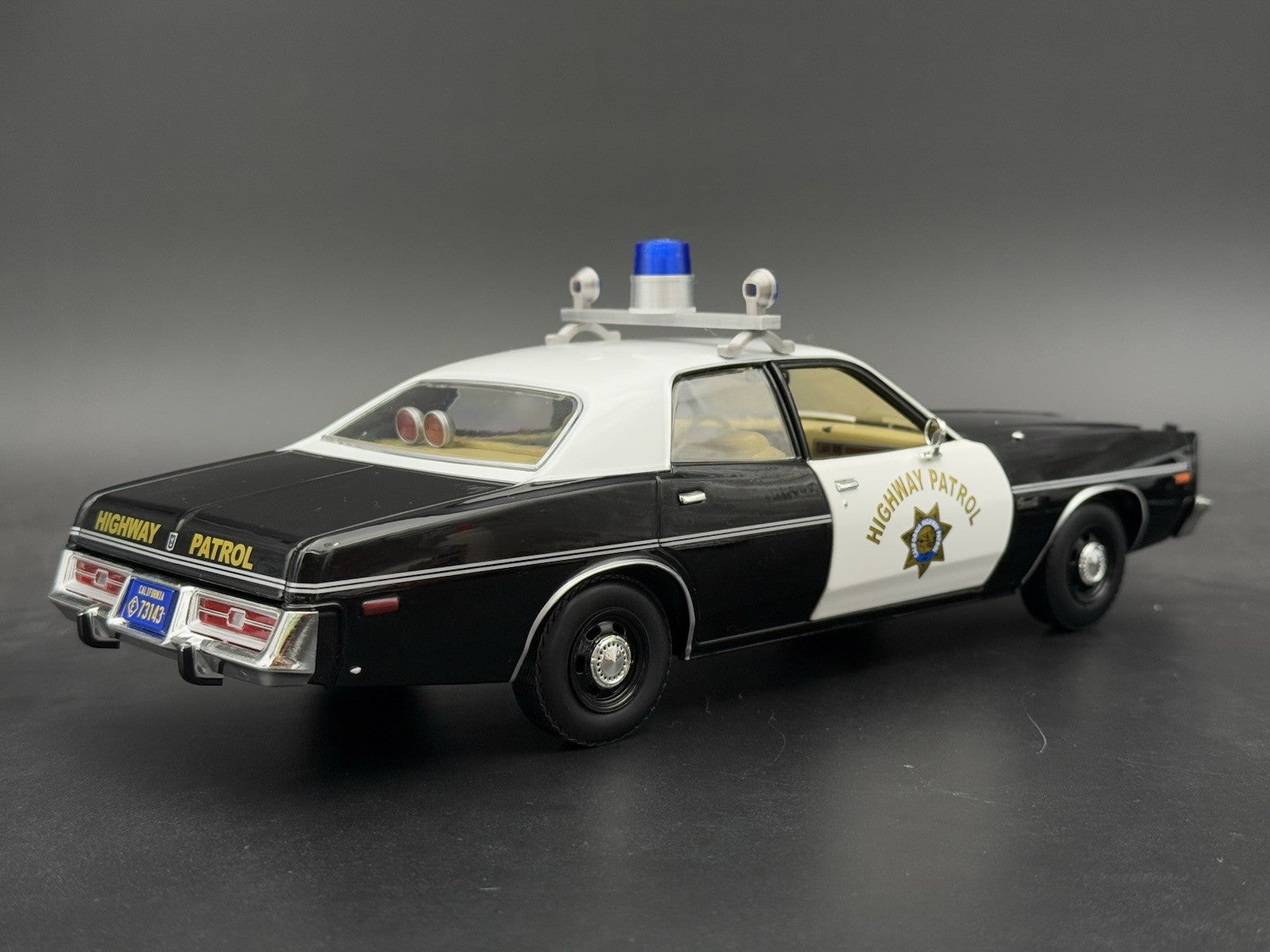1/24 Scale Model Visibar CJ 184 284 Blue Beacon Lollipop Police Light 2456BBB9