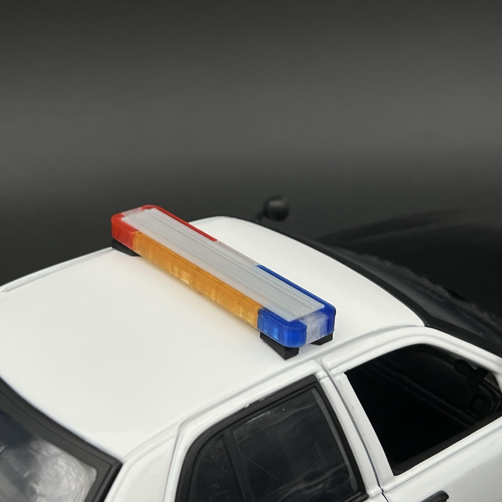 1/18 LED Ready Whelen Edge Lightbar Blue Red Amber Highway Patrol Police Sheriff3