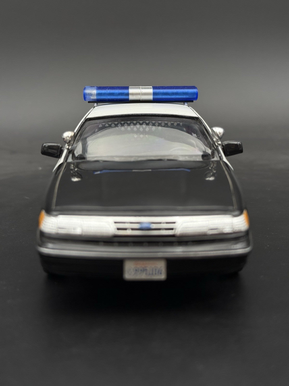 1/24 1/25 Blue Clear Chrome Federal Signal Aerodynic Lightbar Police Hawaii 24163