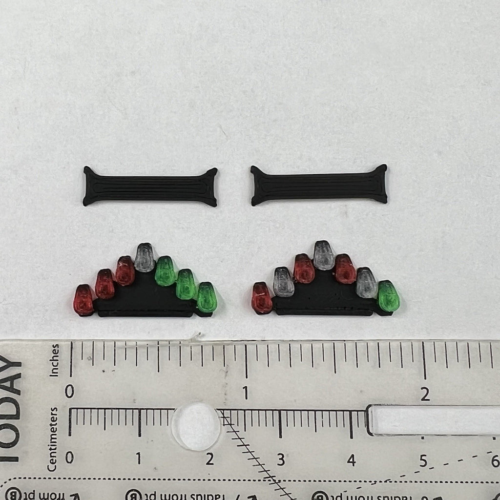 2 Pack 1/64 Chicago Fire CFD Green Red Vector Vision Lightbar SUV Truck Engine1