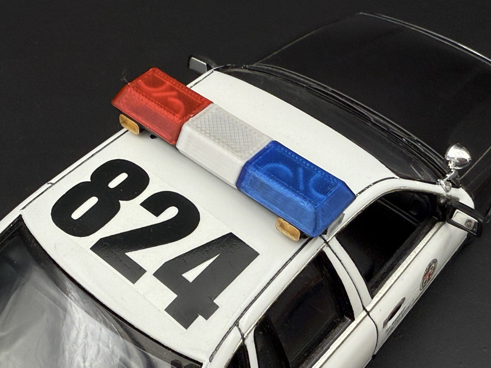 1/24 25 Scale Blue Red Chrome Streethawk Lightbar Police 246410