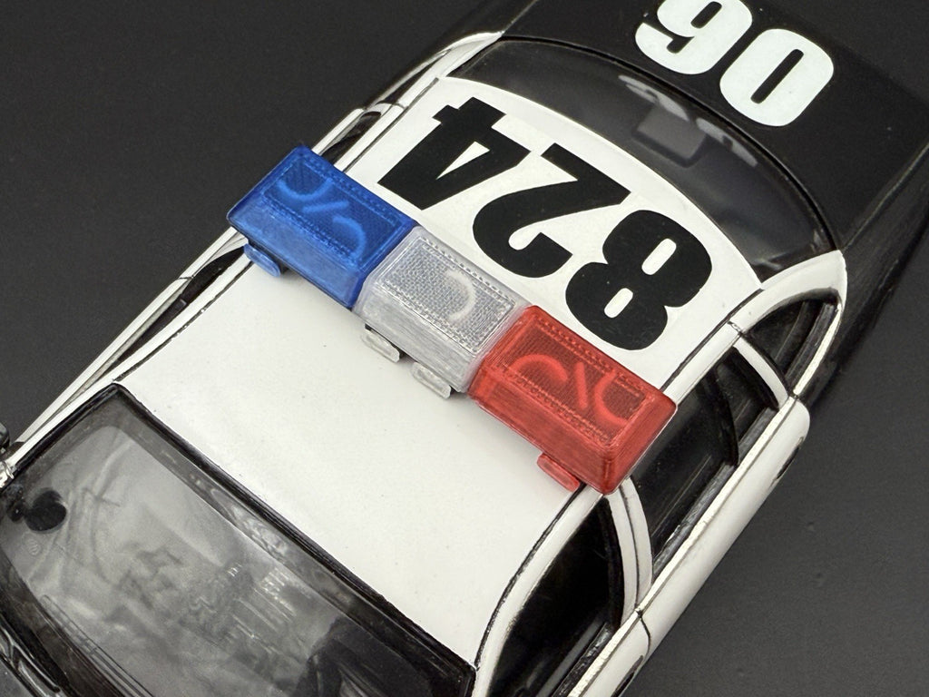 1/18 Scale Blue Red Clear Streethawk Lightbar Police 18592