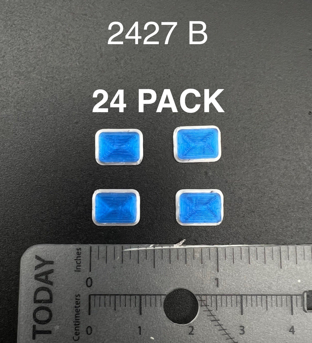 24 Pack 1/24 25 Blue Whelen 900 Ambulance Clear Warning Lights EMS Police Fire0