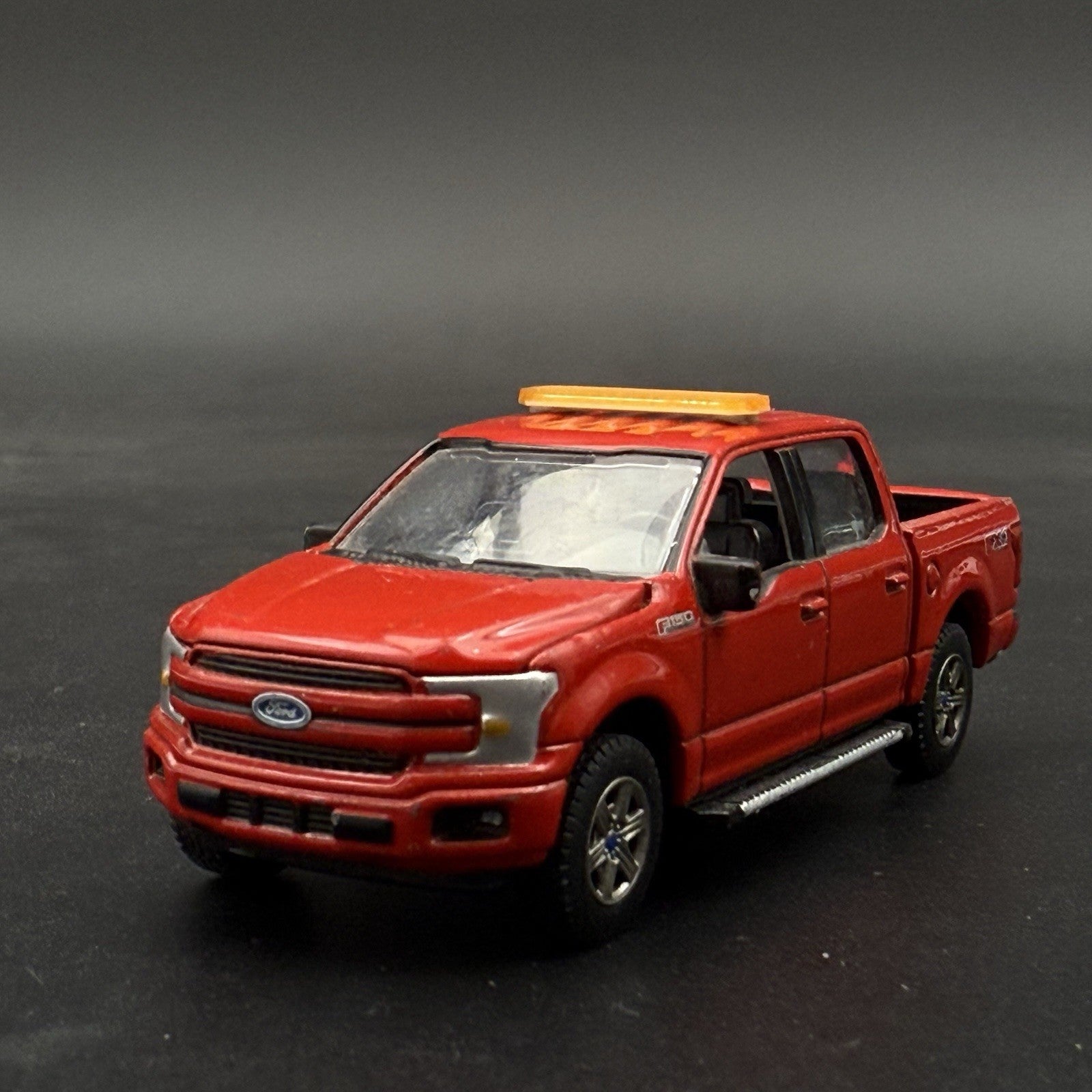 2 Pack 1/64 Amber LED Code 3 X2100 Lightbar For Greenlight Car Security Work Tow4