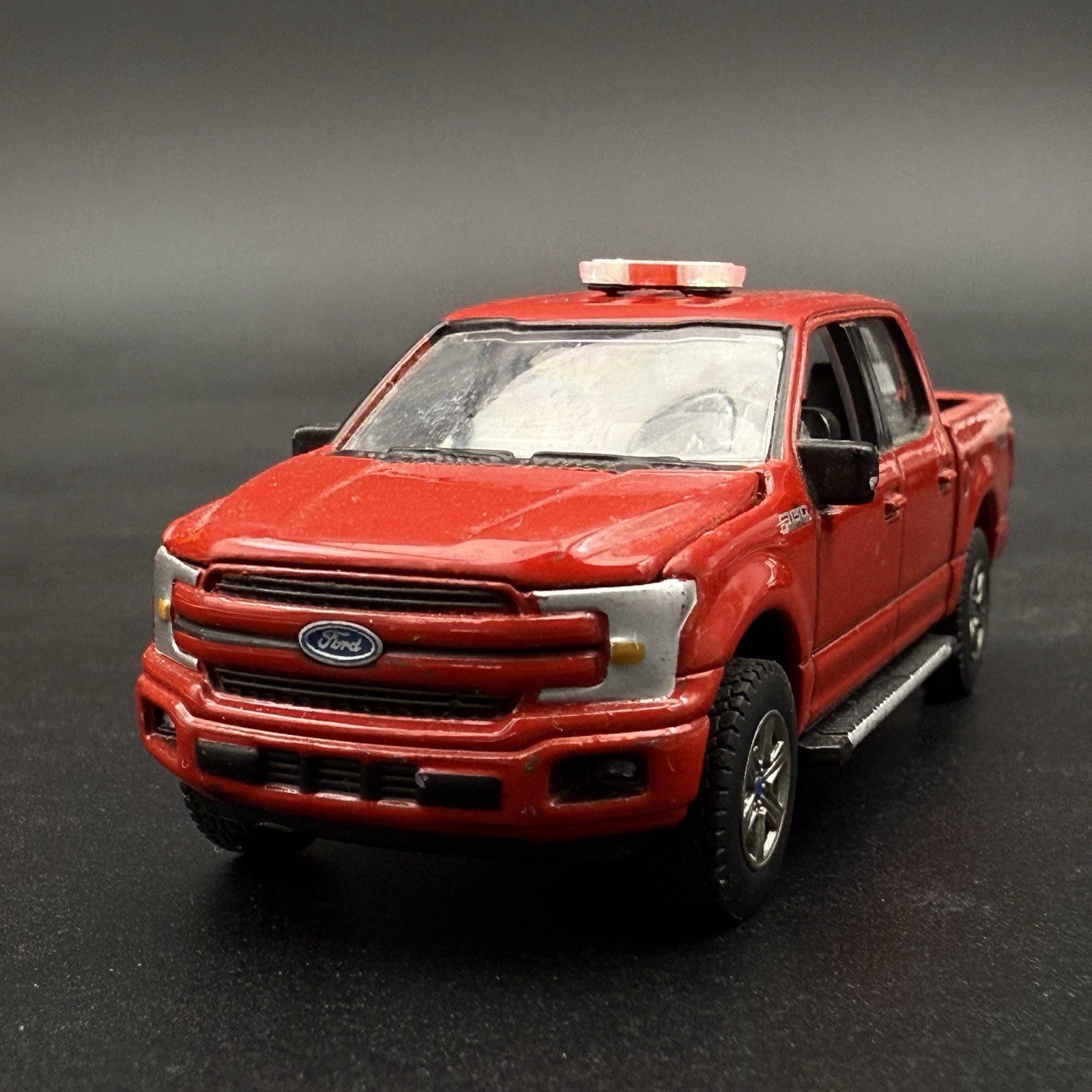 2 Pack 1/64 Mini Whelen Edge Clear Red Clear Lightbar Gray Top Police Fire EMS9