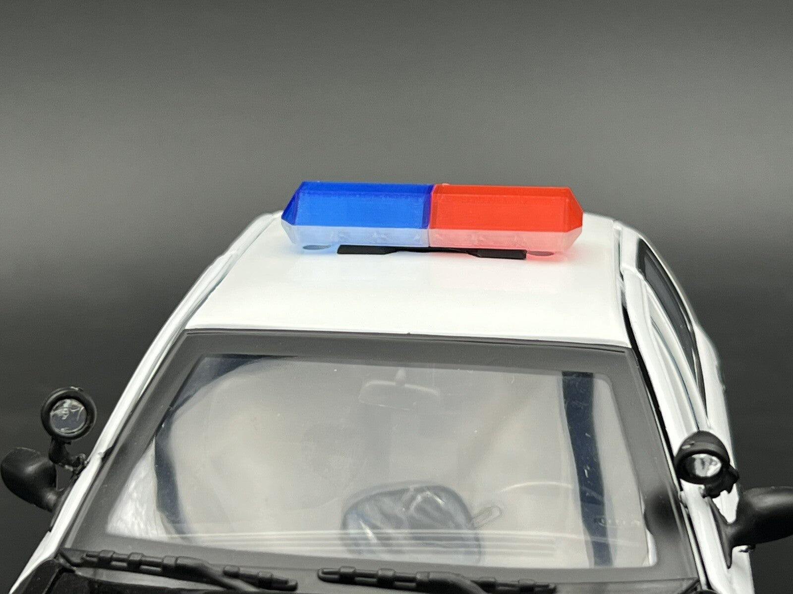 1/18 Scale Blue Half Code 3 MX7000 Lightbar W/ Internal Lens Police Sheriff Fire6