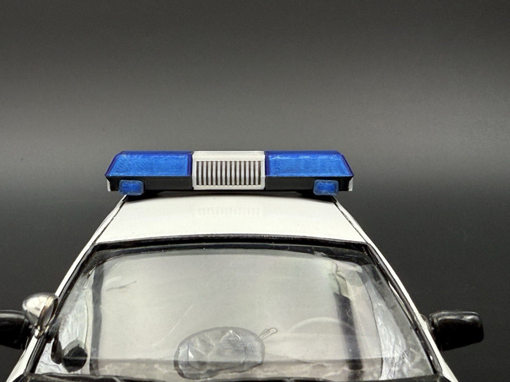 1/24 25 Scale Blue Chrome Streethawk Lightbar Police 24648