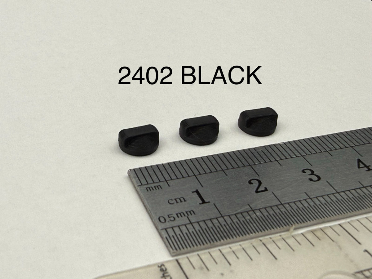 3 Pack 1/24 25 Scale Model Panorama Dome MiMo WiFi GPS Pancake Antenna 2402BLACK0
