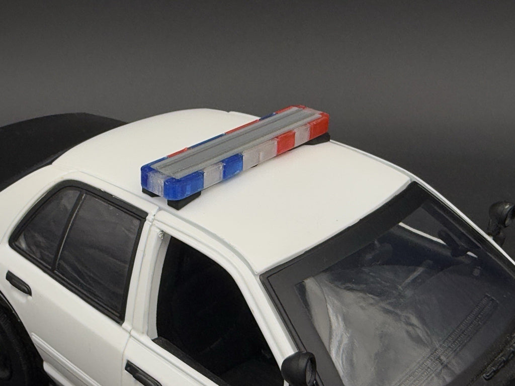1/18 LED Ready Whelen Edge Lightbar Blue Red Amber Highway Patrol Police Sheriff5