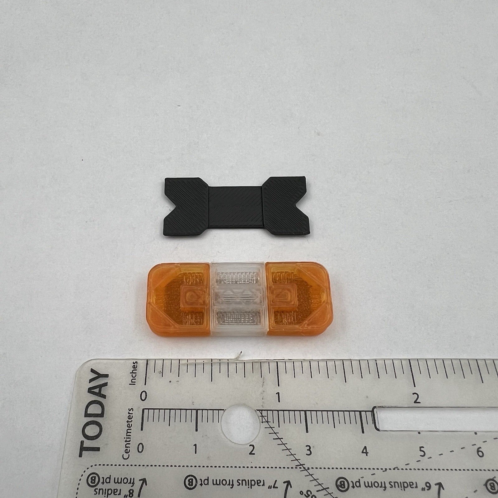 1/18 Mini Whelen Edge Lightbar Amber Clear Gray Top Cover2