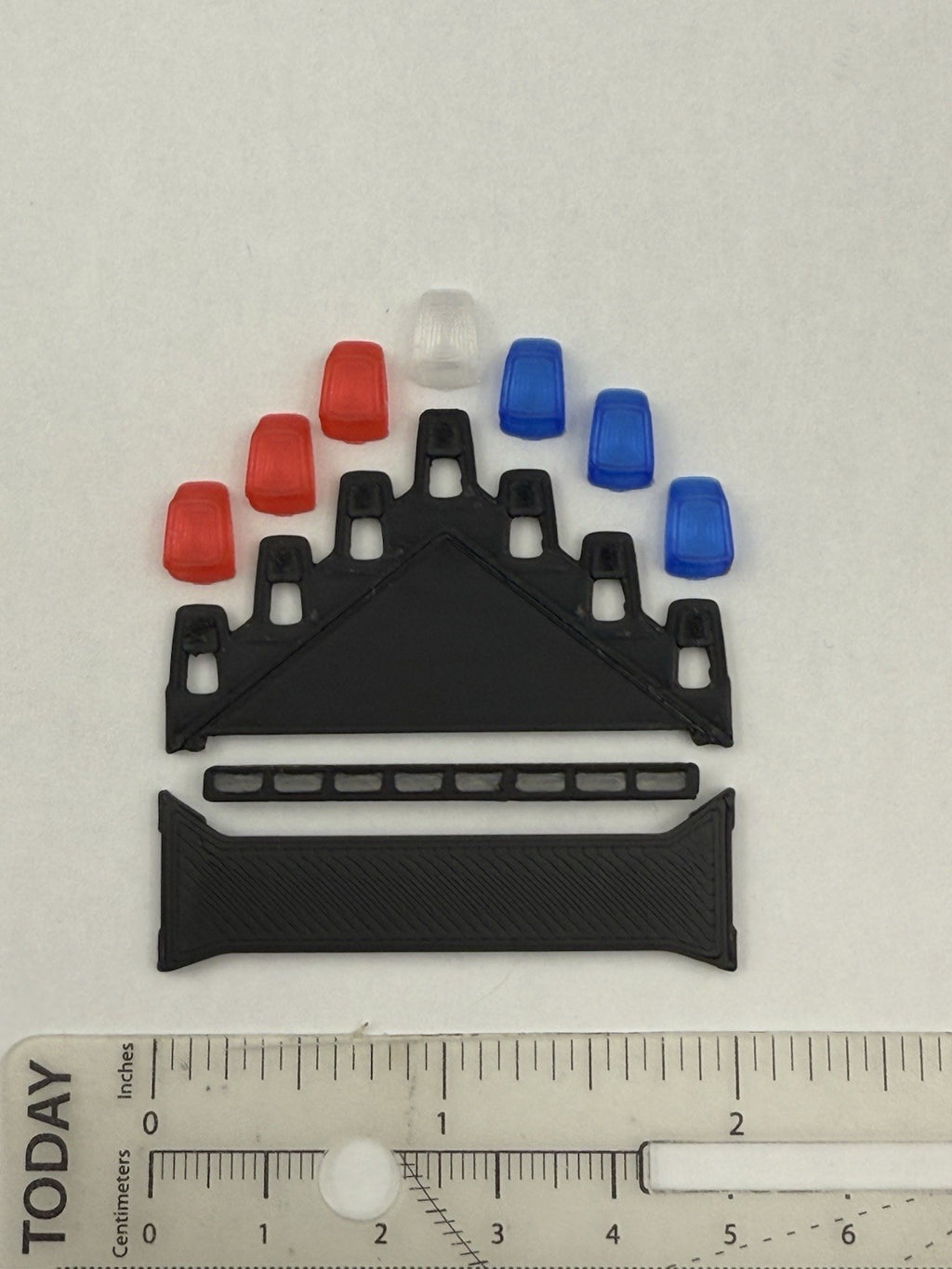 1/24 25 Scale Model LED Ready Blue Red Federal Vector Lightbar Police 2432 BR21
