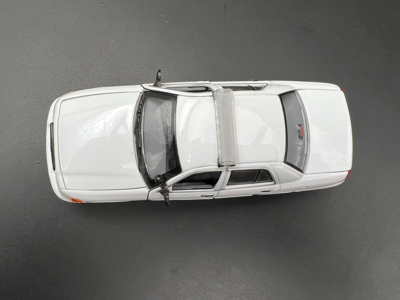 2 Pack 1/43 Sedan Length Whelen LED Gray Top Lightbar O Scale Police Sheriff2
