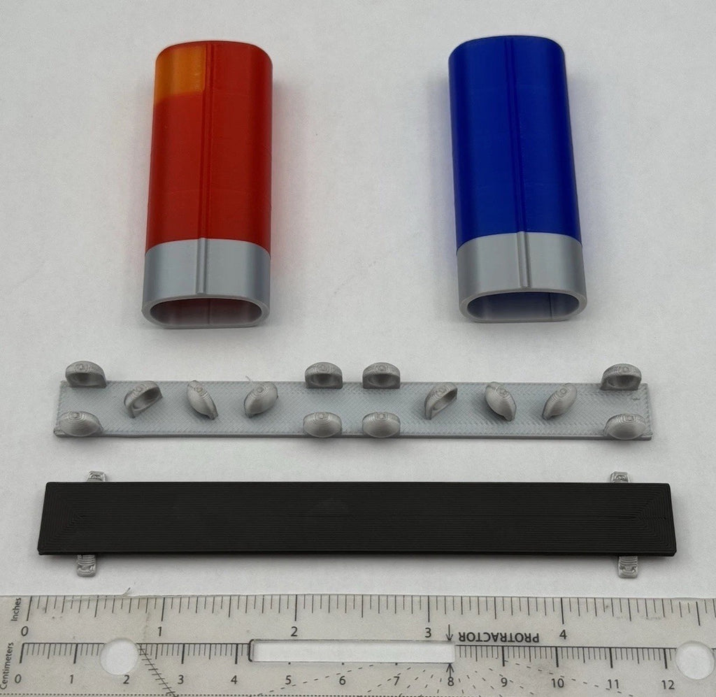 1/10 LED Ready AeroDynic Lightbar 240 Robert LA Sheriff Police Blue Red 1001BR22